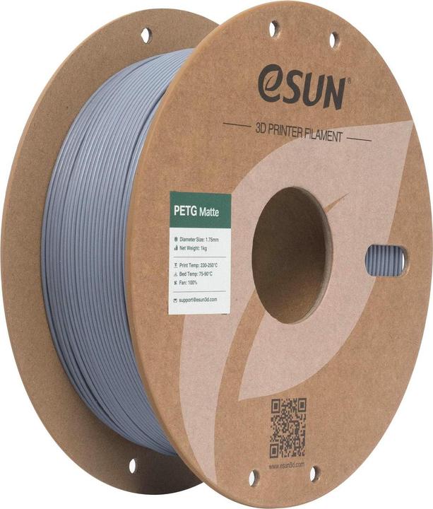 Produktbild eSUN Filament PETG-Matte Dunkelgrau 1.75 mm 1 kg (PETG, 1.75 mm, 1000 g)