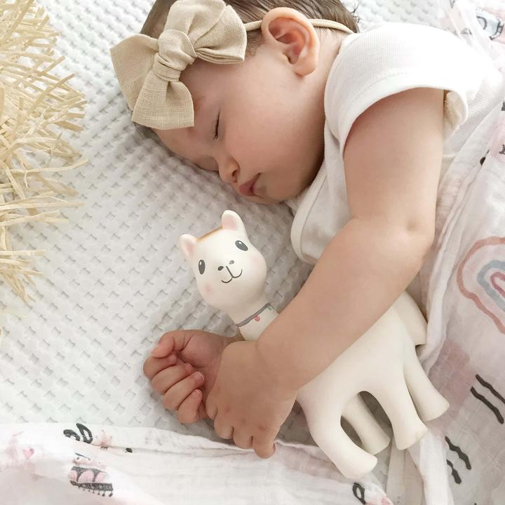 Actual product image Tikiri Rattle llama Lilith