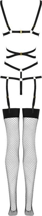 Produktbild LivCo Corsetti Fashion THIARA LC 20213 SET BODY + STRÜMPFE SCHWARZ L/XL (L, XL)