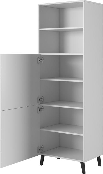 Actual product image Cama Cabinet ABETO 60x40x176 5 cm white/white-glossy