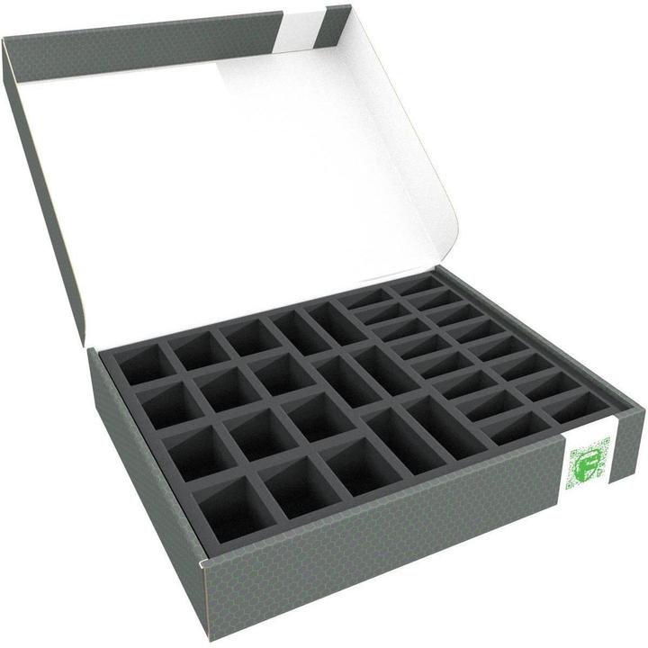 Feldherr FSLB055P16 - Lagerbox FSLB055 für 34 Weihnachtsengel-Figuren (Kunststoff)