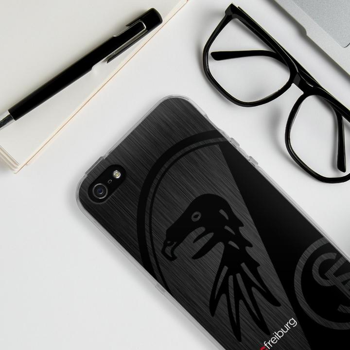 Produktbild DeinDesign Silikon Hülle für Apple iPhone 5s Handyhülle Case Smartphone Schutzhülle Metallic Look Offizielles (Apple iPhone 5s)