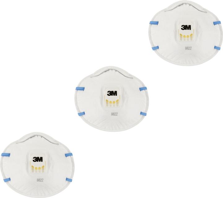Actual product image 3M Comfort fine dust mask 8822 (FFP2, 3 x)