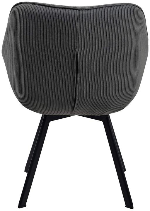 Produktbild Swisshandel24 Esszimmerstuhl Jordi Cord, dunkelgrau