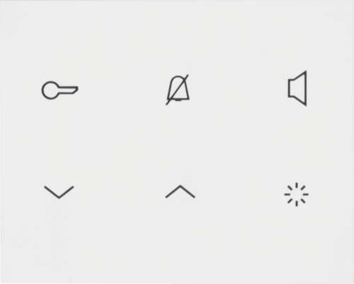 Produktbild Hager REA121Y Innenstation Audio 2D