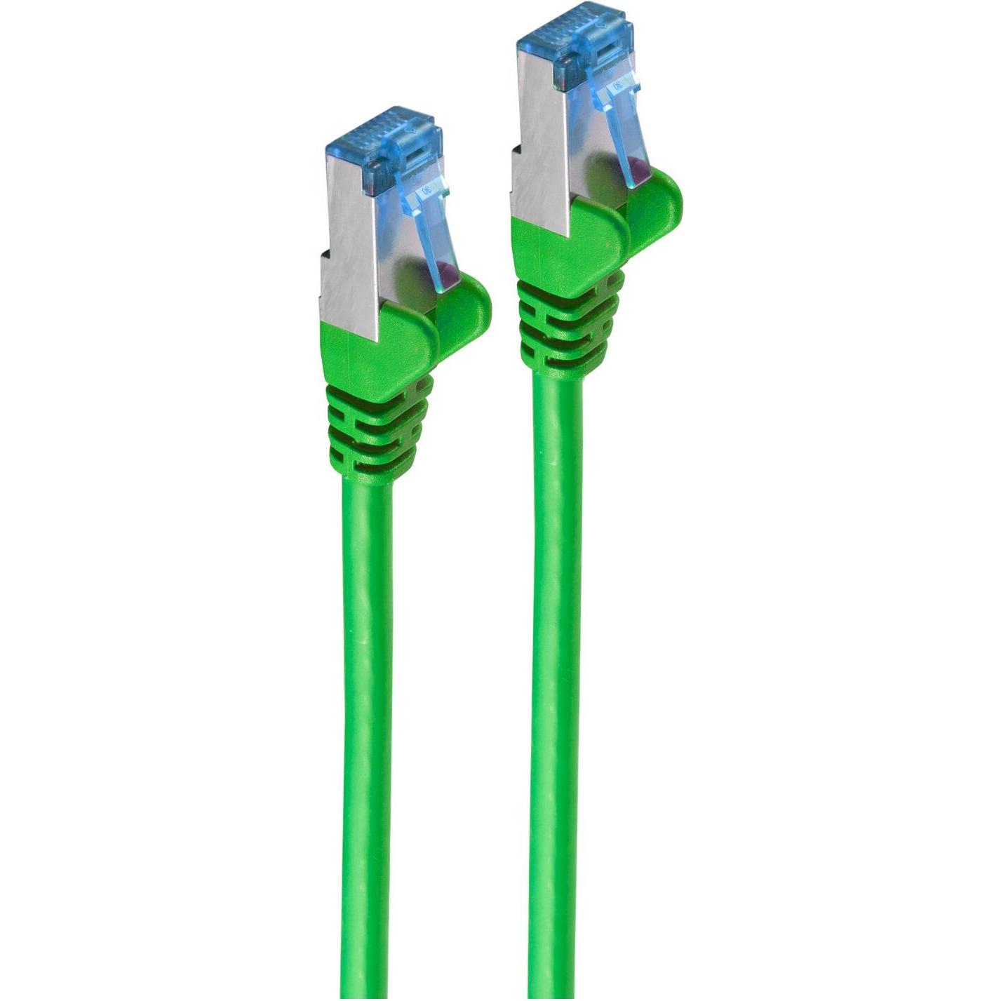 Shiverpeaks -BASIC-S--Netzwerkkabel-Patchkabel, cat 6A, S/FTP, PIMF, grün, 0,5m (S/FTP, CAT6a, 0.50 m), Netzwerkkabel