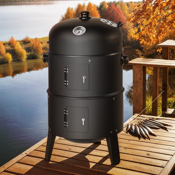 Image du produit tectake Barbecue 3 en 1 (37 cm)
