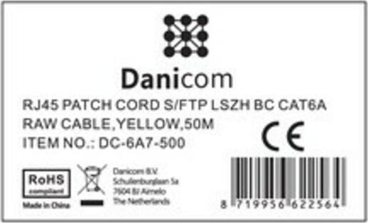 Produktbild Dsit CAT 6a Netzwerkkabel LSOH (S/FTP, CAT6a, 50 m)