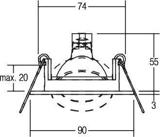 Produktbild Brumberg NV-Einbaustrahler