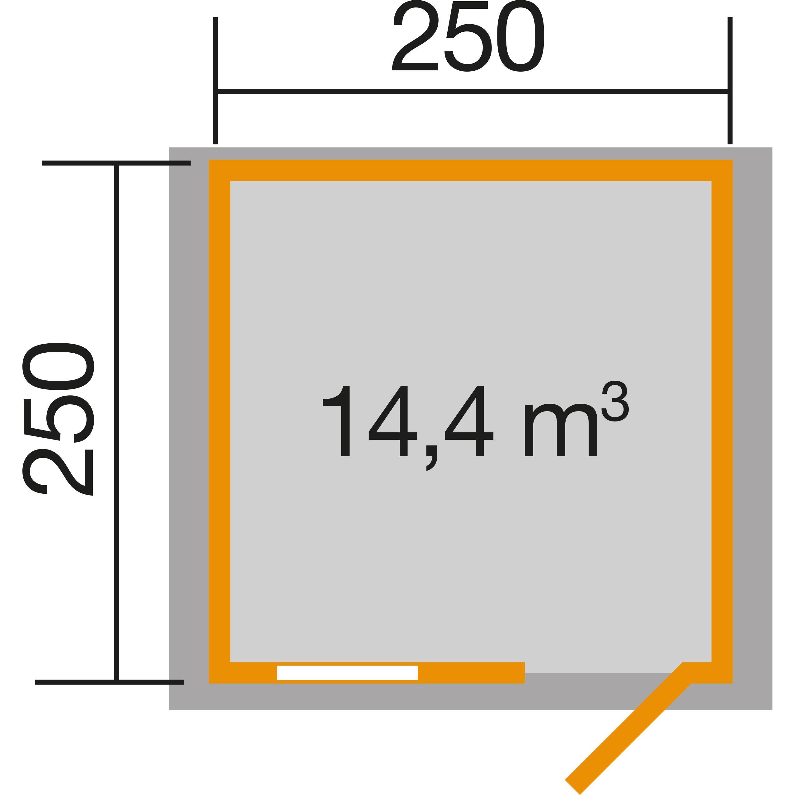 Thumbnail - Weka Holzbau, Gartenhaus + Gartenschrank, Premium28 FT