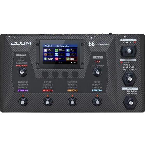 Thumbnail - Zoom B6 Multieffekt-Prozessor für Bass mit SD-Karte (Bass), Effektpedal