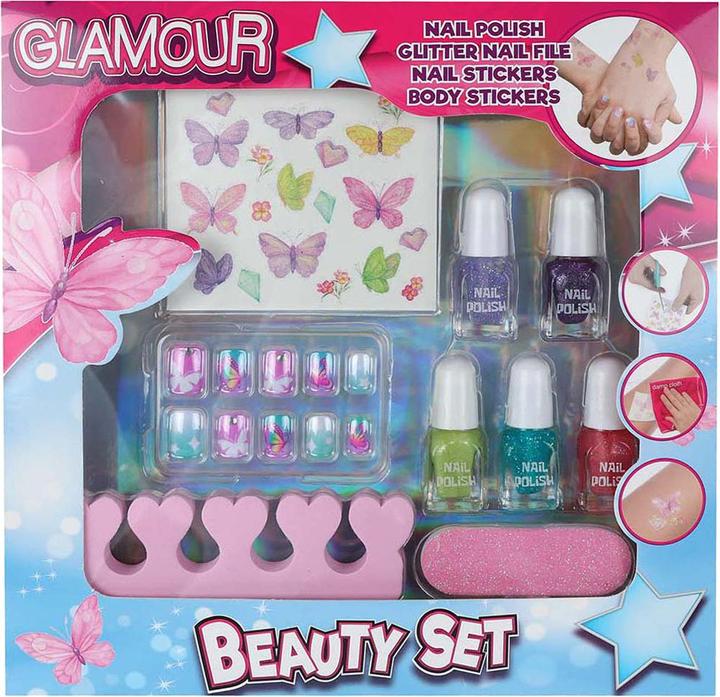 Produktbild Roost Glamour Beauty Nagellack-Set mit Nagelaufklebern