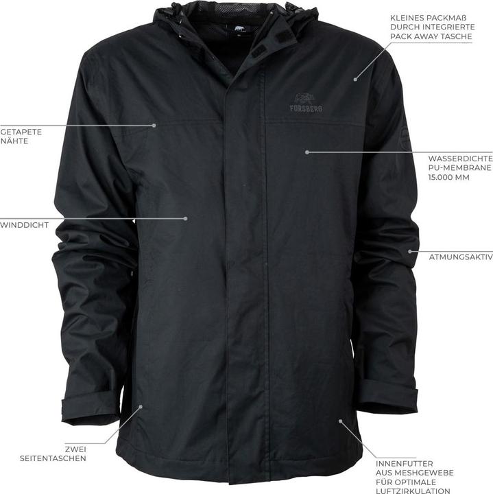 Produktbild Forsberg Vatten Allwetterjacke (M)