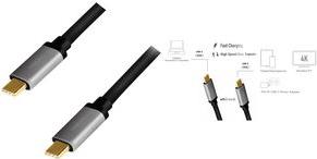 Immagine prodotto LogiLink USB C — USB C (1 m, USB 3.2 Gen 2, 10 W)