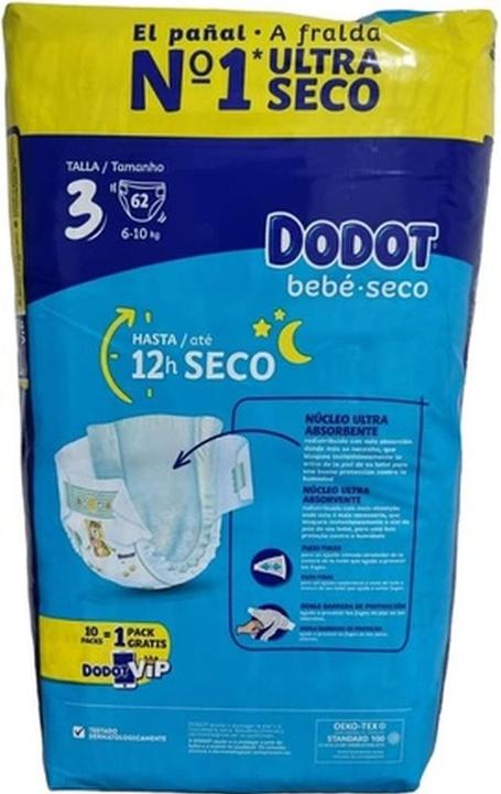 Actual product image Dodot ETAPAS T3 Diapers 6-10 kg (62 pcs.)