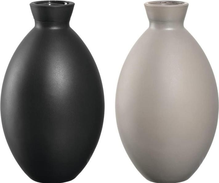 Produktbild Leonardo Vase Casolare 12 cm, Grau/Schwarz, 4 Stück (4 x, 14 x 16 x 16 cm, 3.58 l)