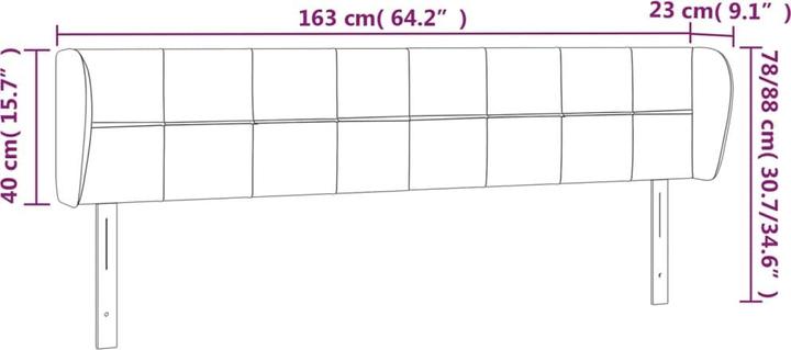 Produktbild vidaXL Sherwynd (163 x 23 x 88 cm)