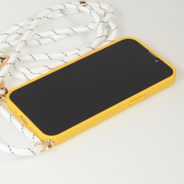 Actual product image PhoneLook Coque Bio Eco-Friendly nature avec cordon collier jaune (Apple iPhone 14 Pro)