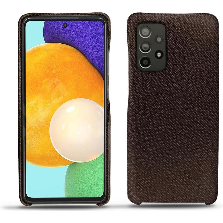 Noreve Lederschutzhülle (Samsung Galaxy A52), Smartphone Hülle, Braun