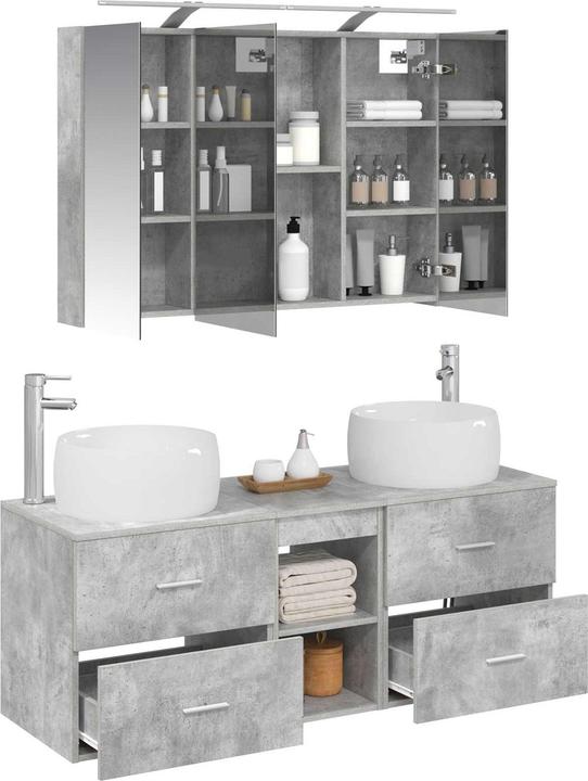Produktbild vidaXL Badezimmerspiegel-Set (14.50 x 70 cm)