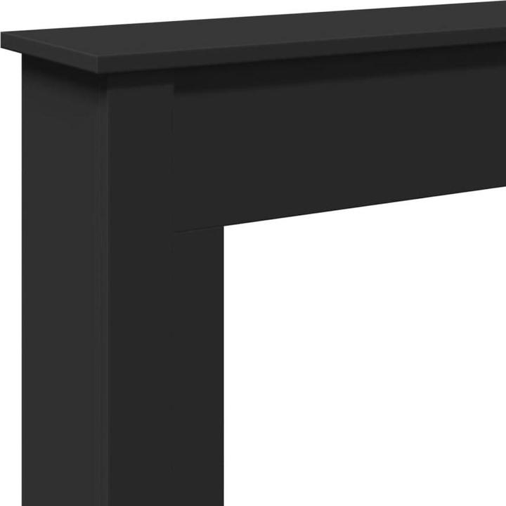 Image du produit vidaXL Cadre de cheminée Console de cheminée Cheminée décorative Cadre de cheminée noir