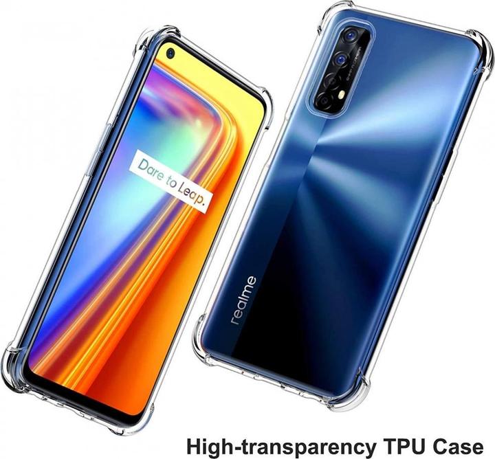 Actual product image Screenguard Realme 7 hull Crystal Soft Airbag Bumper (Realme 7)