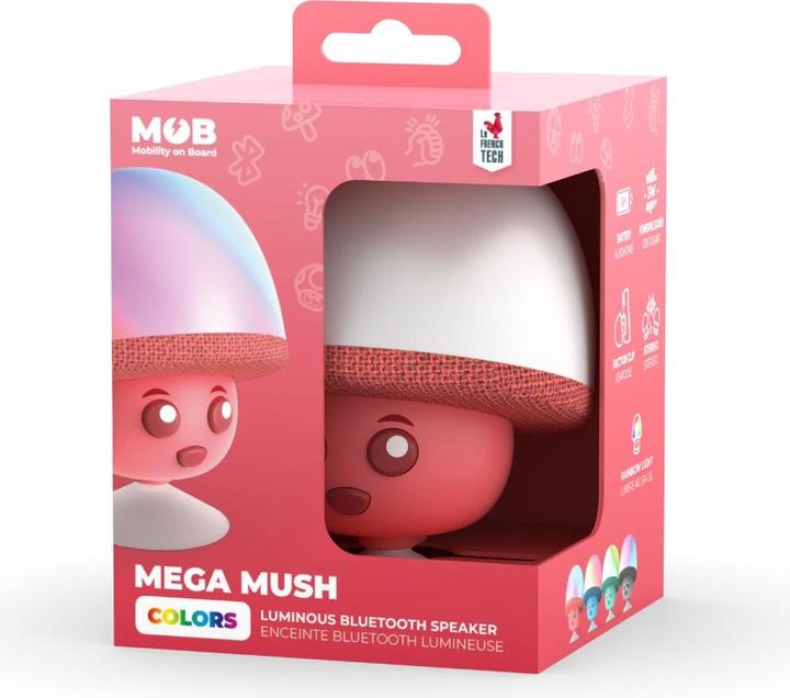 Actual product image Mobility on Board Mega Mush Mushroom Speaker Red (3 h, Electrical connection)