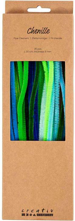 Image du produit Creativ Company Chenilledraht 25 Stück, Blau-Grün-Mix (0.30 m)