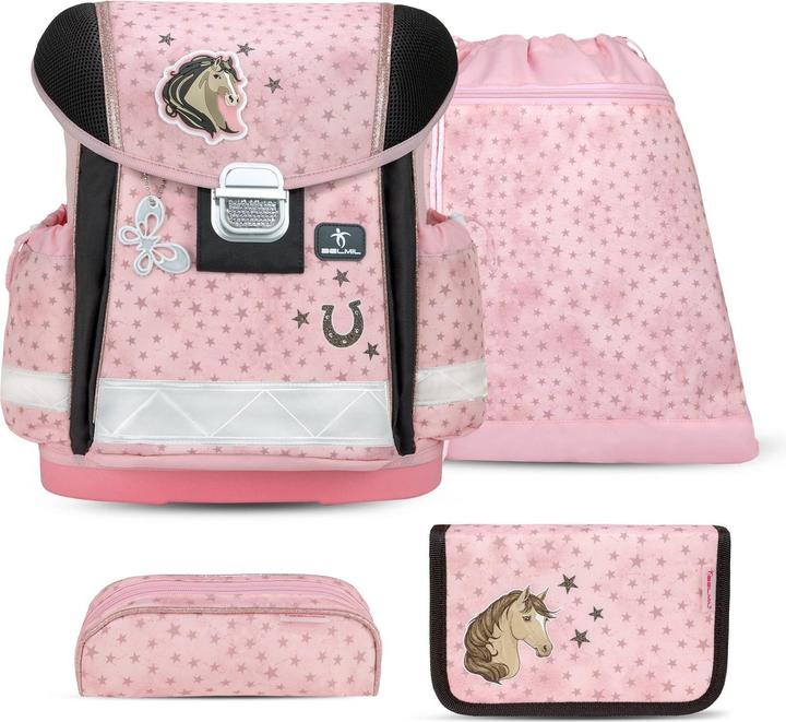 Produktbild Belmil CLASSY Schulrucksack-Set Star Horses (19 l)