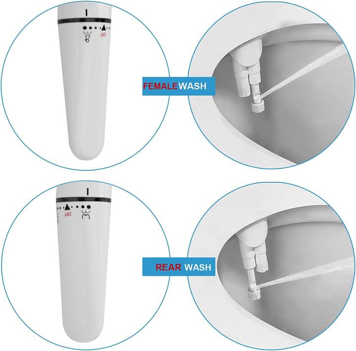 Produktbild Withlent Toiletten-Bidet-Aufsatz mit Doppeldüse