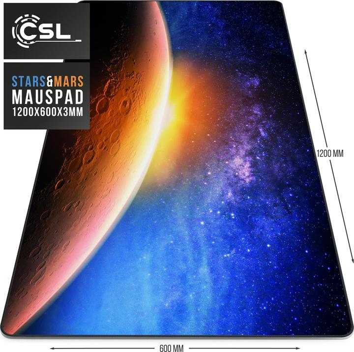 Actual product image CSL Gaming Mouse Pad, XXXL 1200 x 600 x 3 mm Desk Pad Extra Large, Washable (3XL)