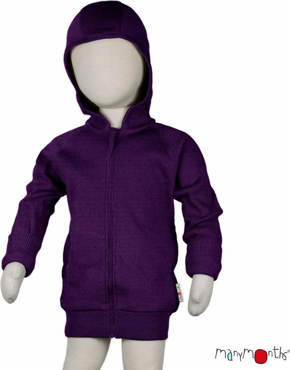 Produktbild ManyMonths Hooded Zip Cardigan - Acai Berry (3XL, 4XL, XL, XXL)