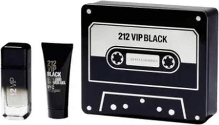 Carolina Herrera SET 212 VIP Black EDP spray 100ml + SHOWER GEL 100ml (Parfum Set)