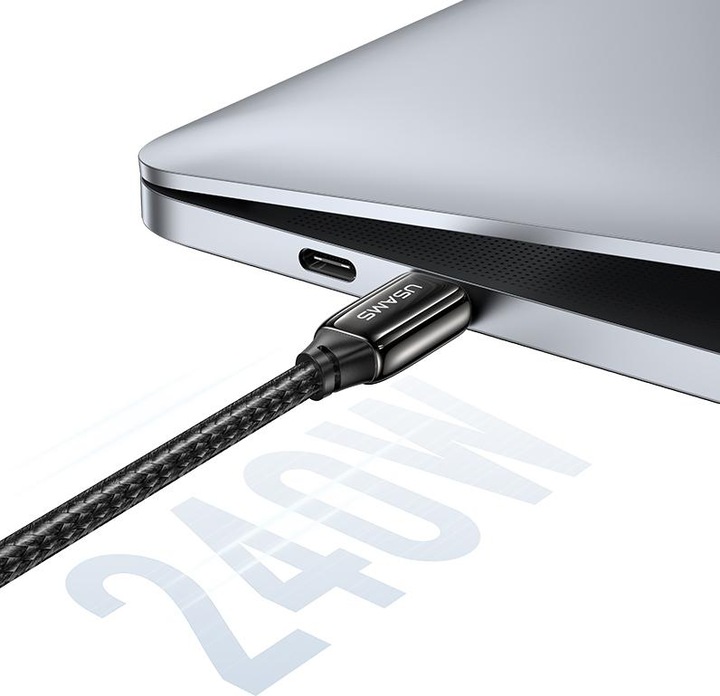 Produktbild Usams Ladekabel Typ-C zu Typ-C - Schwarz (2 m, USB 3.1)
