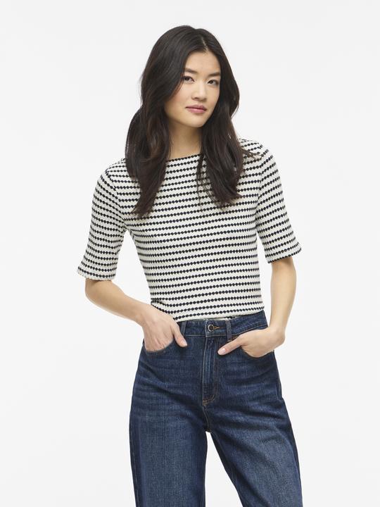 Immagine prodotto Vila VILOPES U-Boot-Ausschnitt Oberteil mit kurzen Ärmeln (L)