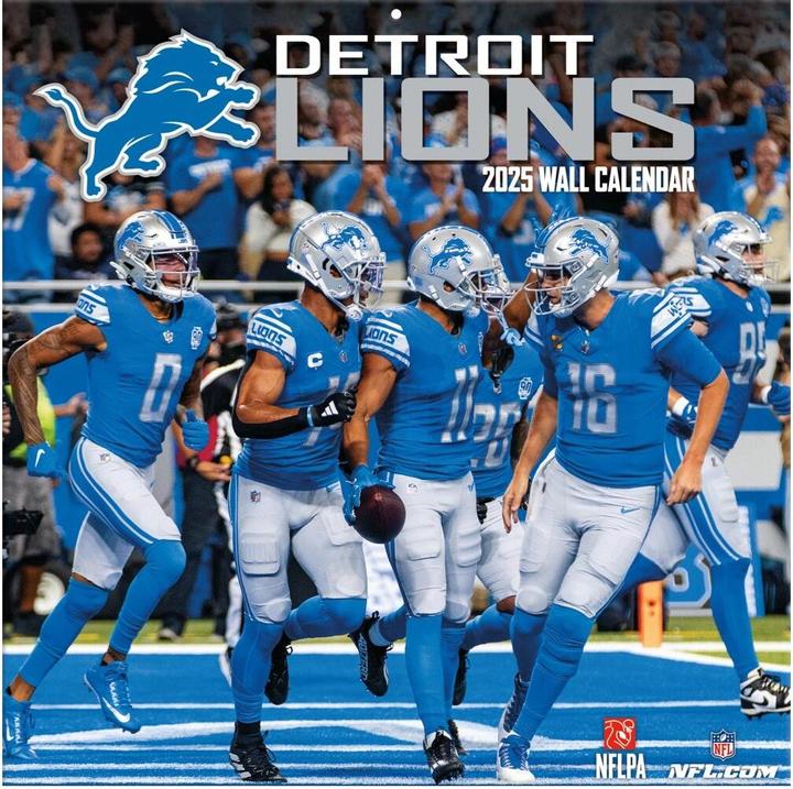 NFL - Detroit Lions - 30.5 x 30.5 cm Team Wandkalender 2025 (30.5 x 30.5 cm)