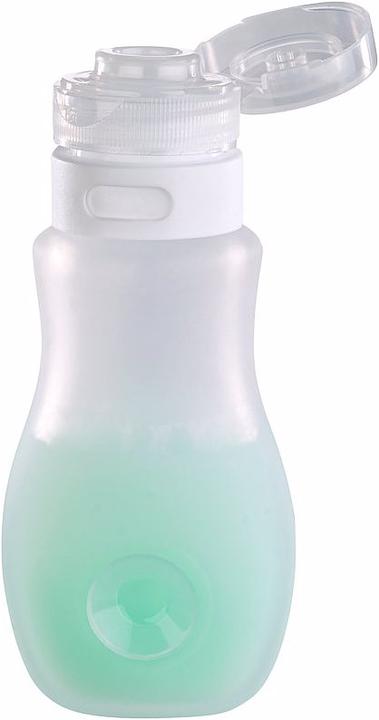 Produktbild Semptec 2-mal: Silikon-Reiseflasche mit Saugnapf