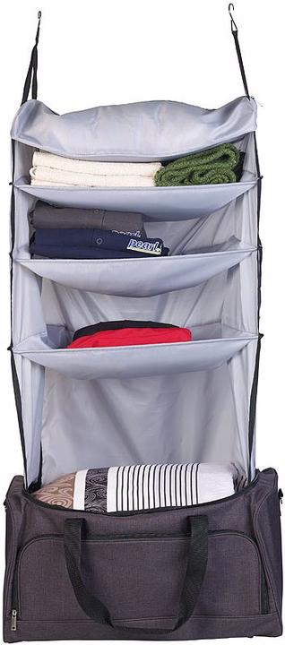 Image du produit Xcase Sac de voyage pliable avec organiseur de linge intégré à suspendre