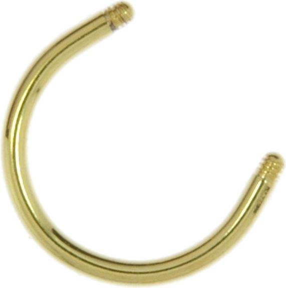 Immagine prodotto Bijouteria Barretta piercing (Acciaio chirurgico 316L, Placcatura in oro (placcatura oro))