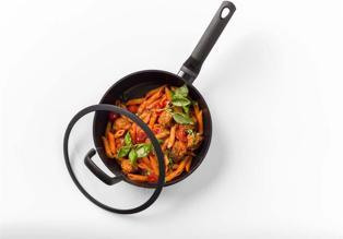 Productafbeelding BK Easy Inductie Keramische Hapjespan met deksel - 28cm/4.6L - PFAS-vrij (Koekenpan, Keramiek)