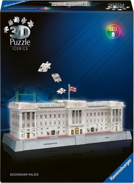 Produktbild Ravensburger 3D Puzzle 216 Teile - Iconics: Buckingham Palace - mit Licht (216 Teile)