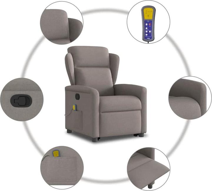 Image du produit vidaXL Massagesessel mit Aufstehhilfe