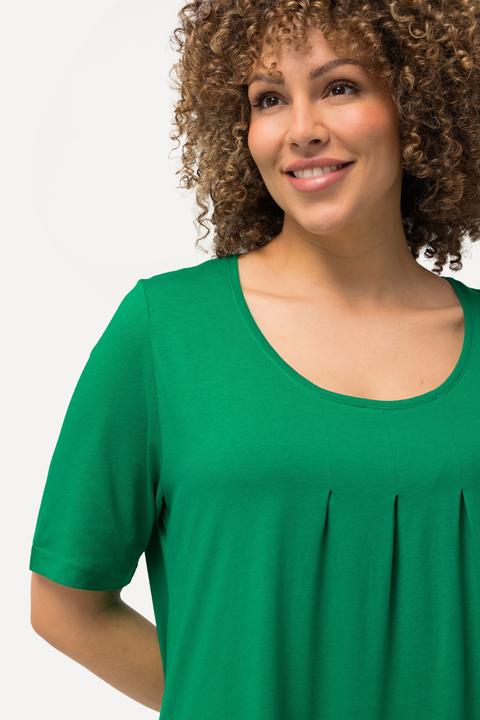 Actual product image Ulla Popken Essential Front Pleat Tee (54)