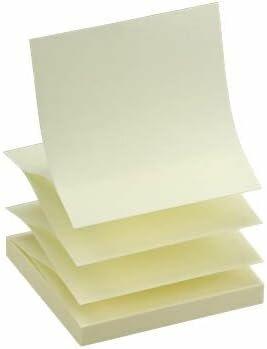 Actual product image Dots Z-fold sticky notes standard R 330 yellow 12 pads (75 x 75 mm)