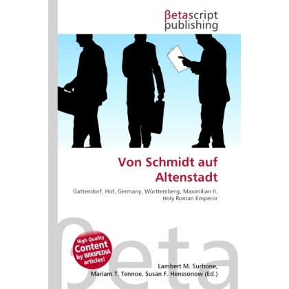 Von Schmidt auf Altenstadt, Fachbücher