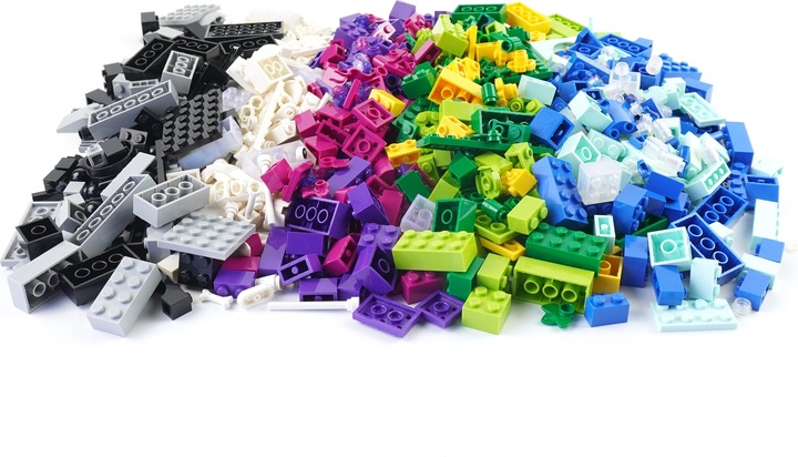 Produktbild LEGO Steine Bunt gemischt - 1000 gr. - ca. 1000 Stück - Colorful bricks mix - NEU (LEGO Zubehör)
