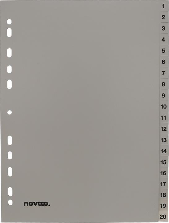 Produktbild Novooo Register PP grau A4
