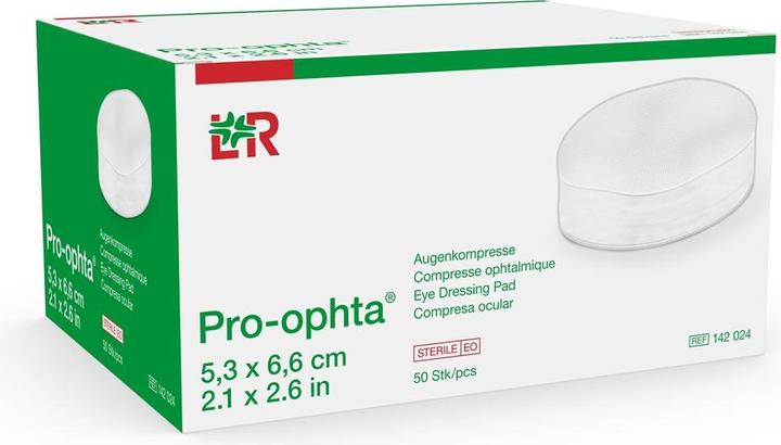 Actual product image Pro Ophta Pro-ophta Augenkompressen 5.3x6.6cm