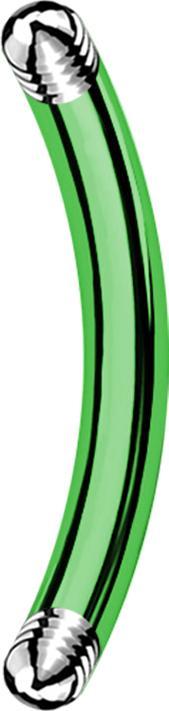Image du produit Star Piercing Micro bâton de banane vert (Titane, sans laiton)