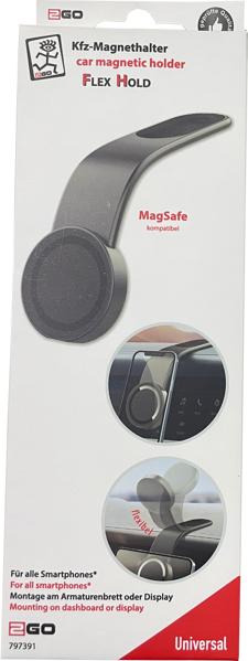 Image du produit 2GO Support magnétique pour voiture FlexHold Support pour téléphone portable MagSafe